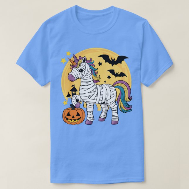 Camiseta Halloween Unicorn Mummy (Diseño del anverso)