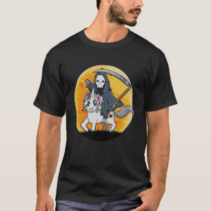Camiseta Halloween Unicornio Ghost Scary Skeleton