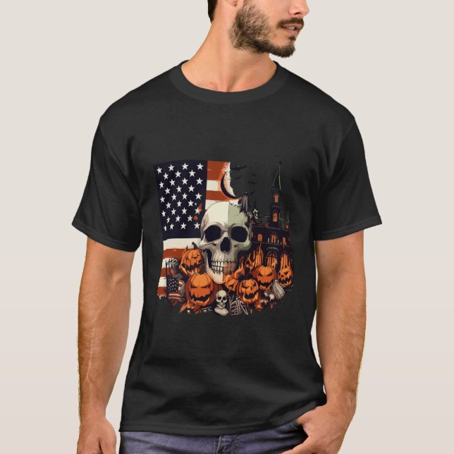 Camiseta Halloween usa United states  (Anverso)