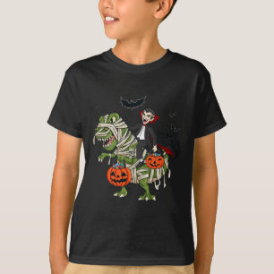 Camiseta Halloween Vampiro montando Chicas de niños en T Re