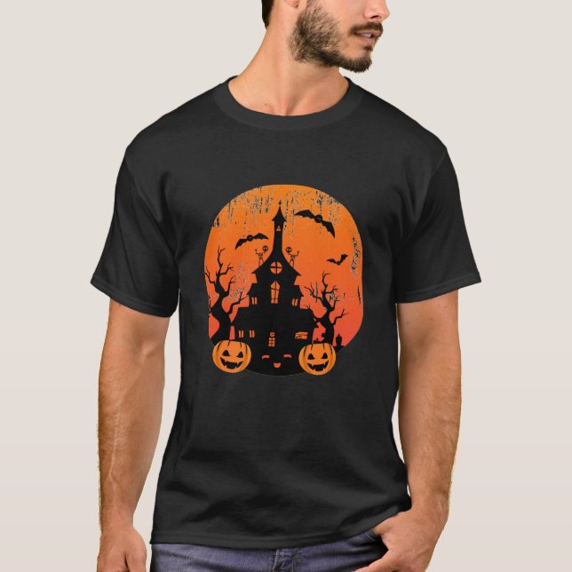 Camiseta Halloween Vector Happy Halloween Halloween (Anverso)