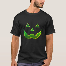 Camiseta Halloween verde neón Jack o calabaza de linterna
