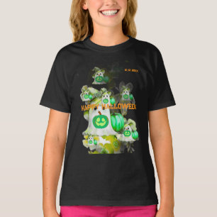 Camiseta Halloween Verde profundo fantasma del mar Png, Mo