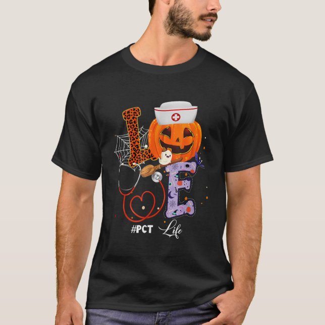 Camiseta Halloween vibes PCT Life Pumpkin Enfermera para (Anverso)
