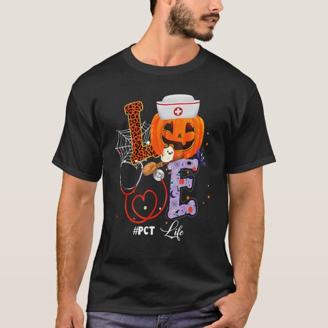 Camiseta Halloween vibes PCT Life Pumpkin Nurse Outfit for  (Anverso)