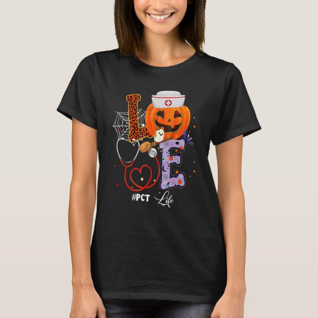Camiseta Halloween vibes PCT Life Pumpkin Nurse Outfit for  (Anverso)
