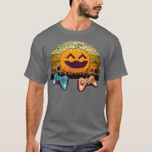 Camiseta Halloween Video Game Controller Pumpkin Funny Game