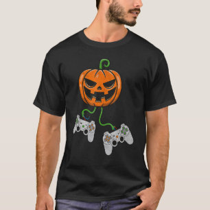 Camiseta Halloween Video Game Controller Pumpkin Gamer Cos