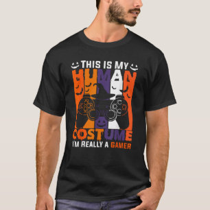 Camiseta HALLOWEEN VIDEO GAMER Calabaza Jack O Lantern Boys