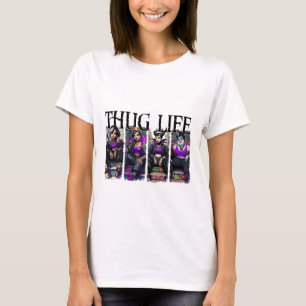 Camiseta Halloween Villains Thug Life Retro