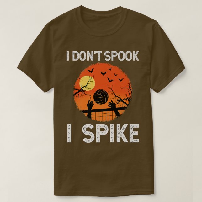 Camiseta Halloween Volleyball Player Spike Game Sport Net  (Diseño del anverso)