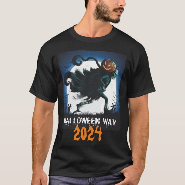 Camiseta HALLOWEEN WAY: El sendero inquietante por delante (Anverso)