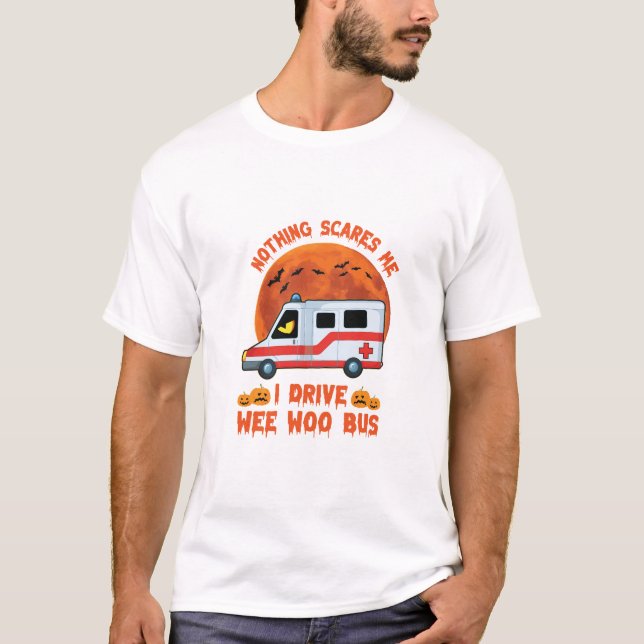 Camiseta Halloween WEE WOO BUS (Anverso)