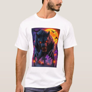 Camiseta Halloween Werewolf Ascendiendo