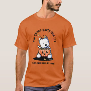 Camiseta Halloween Westie de KiniArt