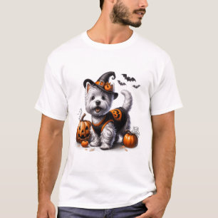 Camiseta Halloween Westie Tee West Highland Terrier Do