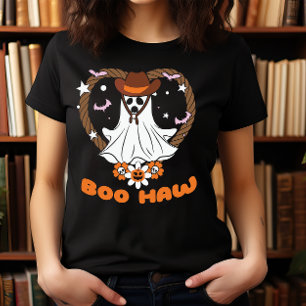 CAMISETA HALLOWEEN WILD WEST BOO HAW COWBOY GHOST SPOOKY