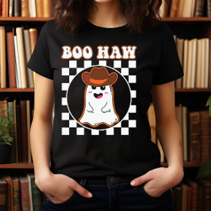 CAMISETA HALLOWEEN WILD WEST BOO HAW CUTE COWBOY GHOST