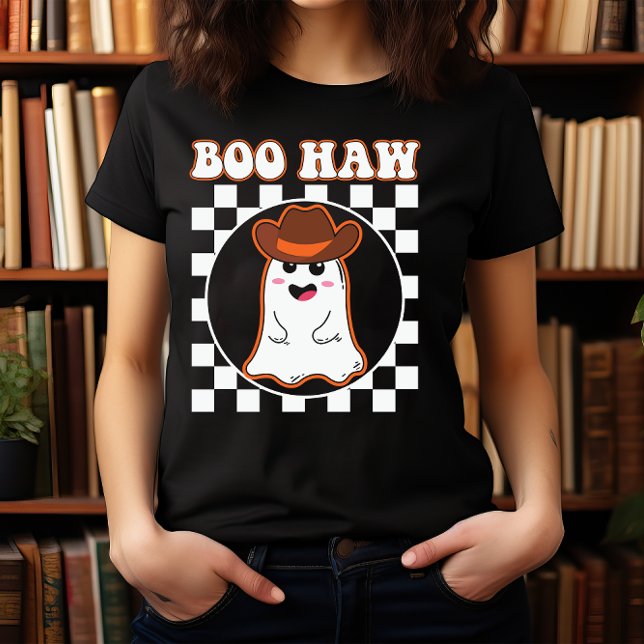 CAMISETA HALLOWEEN WILD WEST BOO HAW CUTE COWBOY GHOST (Subido por el creador)