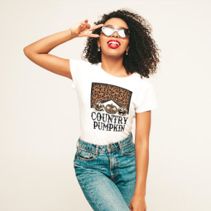 CAMISETA HALLOWEEN WILD WEST COWBOY COUNTRY PUMPKIN