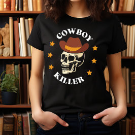 CAMISETA HALLOWEEN WILD WEST COWBOY KILLER SKULL