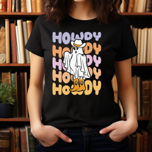 CAMISETA HALLOWEEN WILD WEST HOWDY COWBOY SPOOKY GHOST