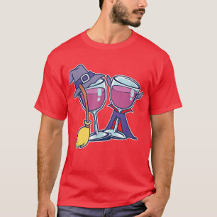 Camiseta Halloween Wine Glass Lovers Bebe Tasting 4131