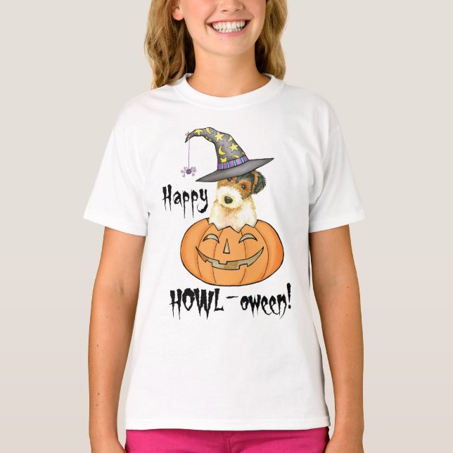 Camiseta Halloween Wire Fox Terrier (Anverso)