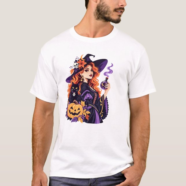 Camiseta Halloween witch (Anverso)