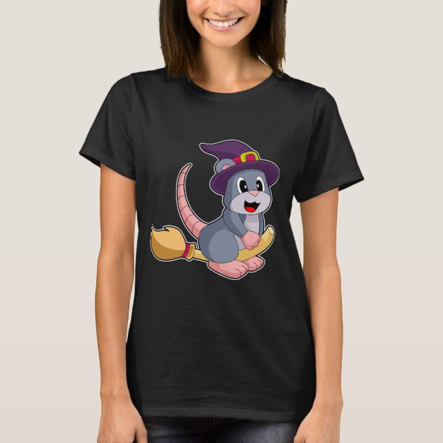 Camiseta Halloween Witch Broom (Anverso)