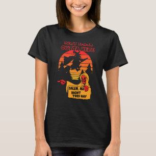 Camiseta Halloween Witch Flying Broom Ghost Imma Outta Here