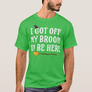 Camiseta Halloween Witch Funny for Women Magic Broom