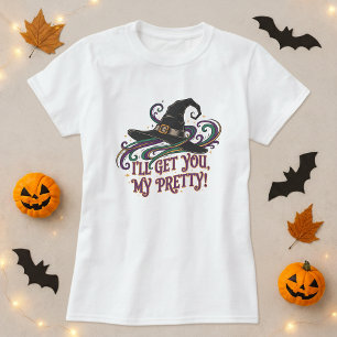 Camiseta Halloween Witch Gorra Magic Te llevaré mi Bonito