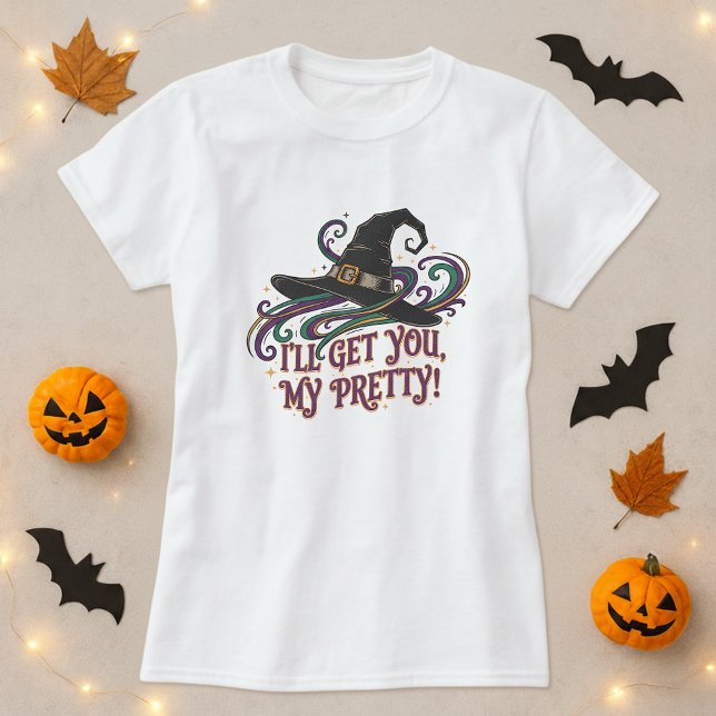 Camiseta Halloween Witch Gorra Magic Te llevaré mi Bonito (Subido por el creador)