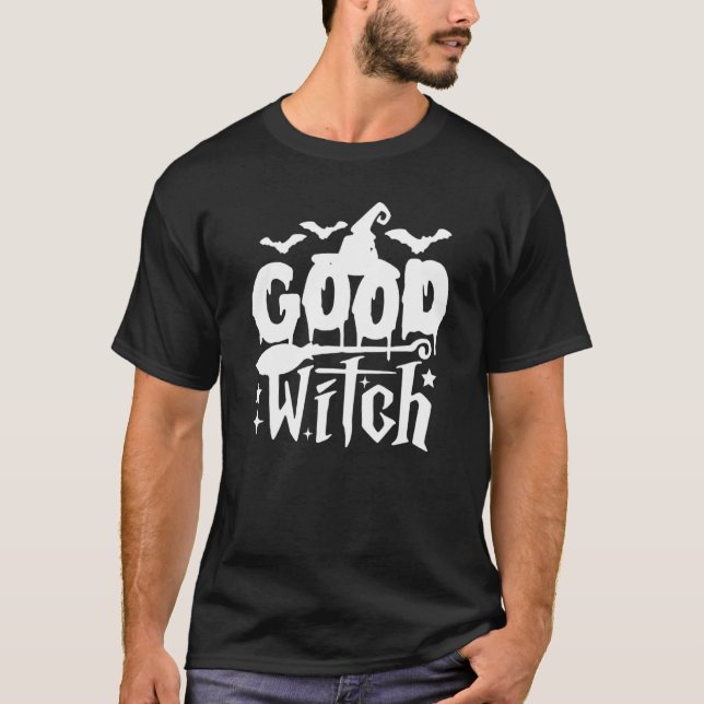 Camiseta Halloween Witch Witch Broom Halloween (Anverso)