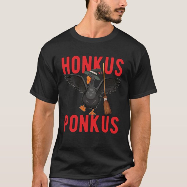 Camiseta Halloween Witches Duck Cute Honkus Ponkus (Anverso)