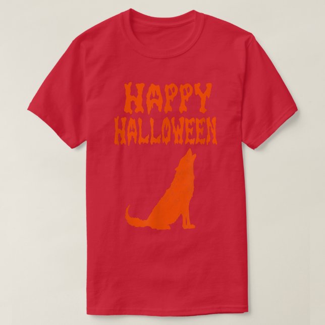 Camiseta Halloween Wolf Hallow Graveyard Pumpkin Dead Creep (Diseño del anverso)