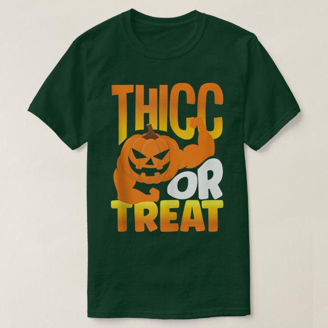 Camiseta Halloween Workout Pumpkin Halloween Halterofilia T (Diseño del anverso)