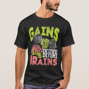 Camiseta Halloween Workout Zombie Weightrising gana antes