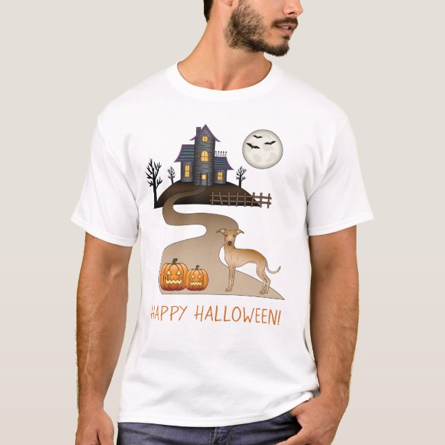 Camiseta Halloween Y Fawn Iggy Cute Dog (Anverso)