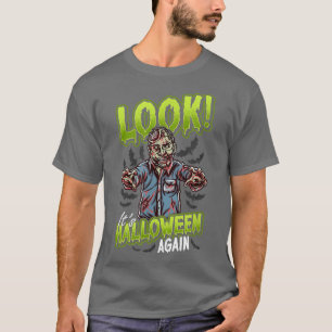 Camiseta Halloween Zombie Costume Monster Appera Look Hallo
