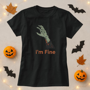 Camiseta Halloween Zombie Hand Horror