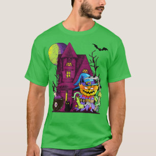 Camiseta Halloween Zombie Mal Asesino Demonio Calabaza Horr