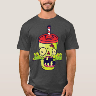 Camiseta Halloween Zombie Soda Monster Fast Food Lover