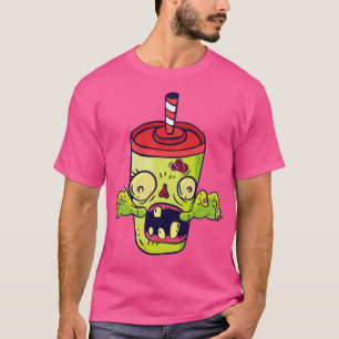 Camiseta Halloween Zombie Soda Monster Fast Food Lover