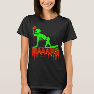 Camiseta Halloween Zombie Undead Shadows Creepy Brains Skin