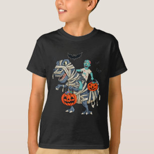 Camiseta Halloween Zombie Viajando Chicas niños de T Rex