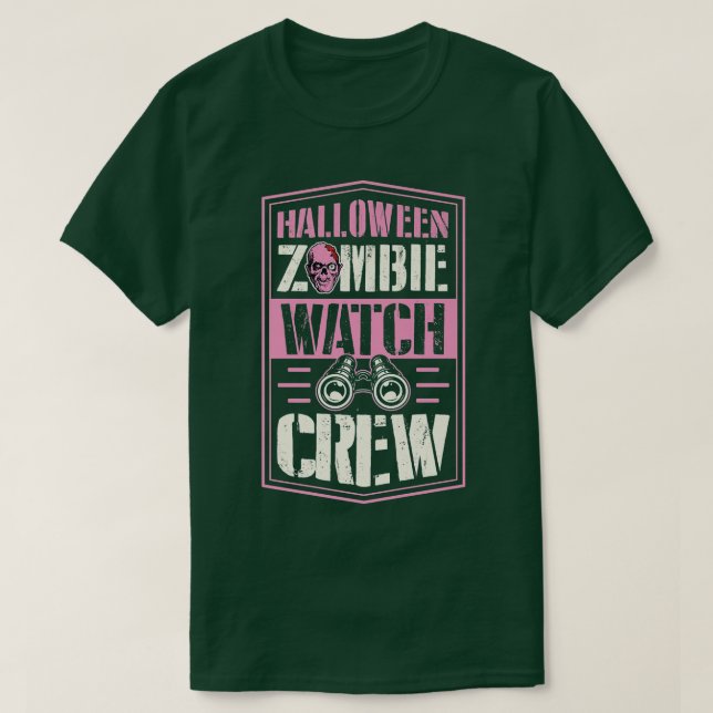 Camiseta Halloween Zombie Watch Crew Funny Matando Hallowee (Diseño del anverso)