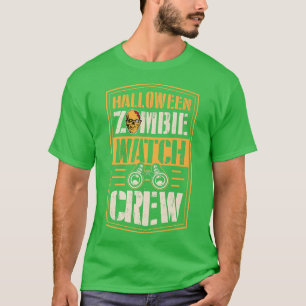 Camiseta Halloween Zombie Watch Crew Funny Matching Hallowe