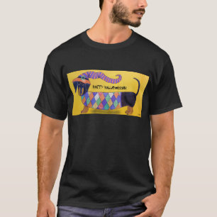 Camiseta Halloweenie feliz - Dachshund divertido de